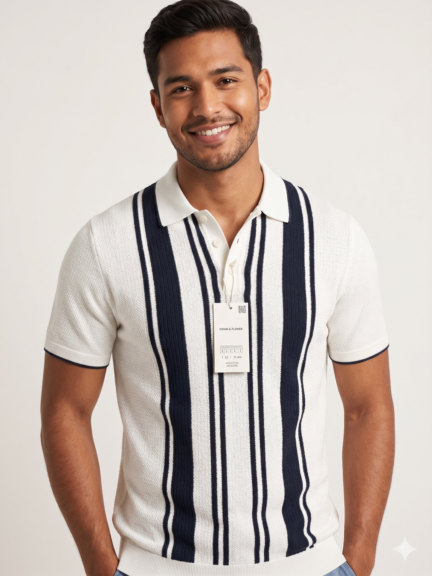 Playera Texturizada a rayas